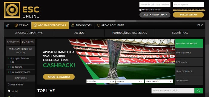 Estoril Sol Casinos apostas esportivas