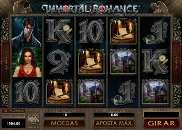 caça-níqueis immortal romance