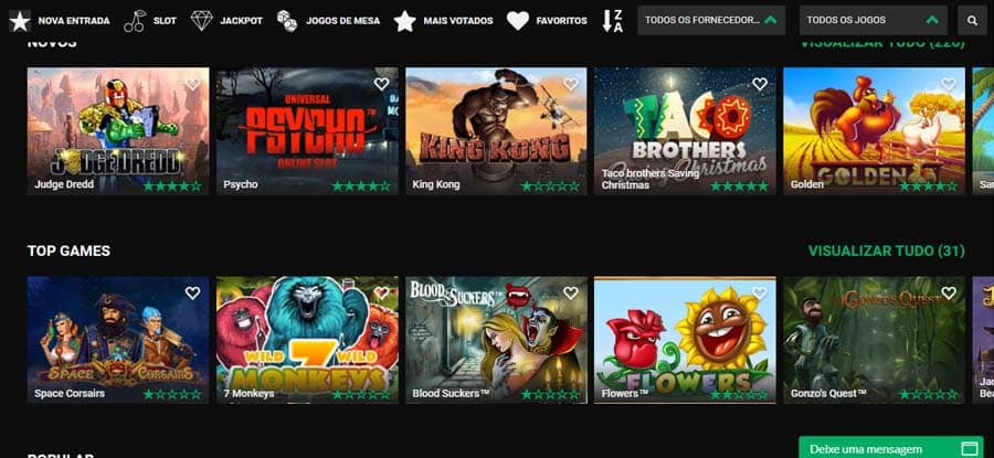 Jogos de cassino RioCasino