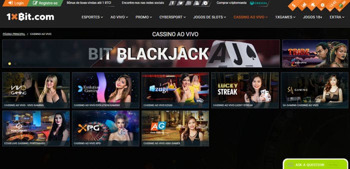 1xbit cassino ao vivo