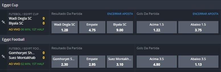 Apostas e apostas ao vivo da Betsson Brasil