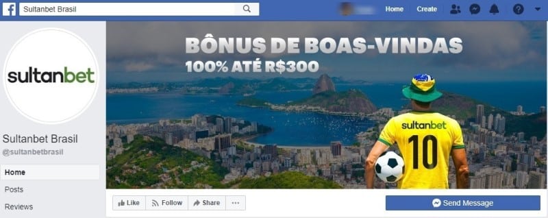 Facebook do Sultanbet ainda é recente.