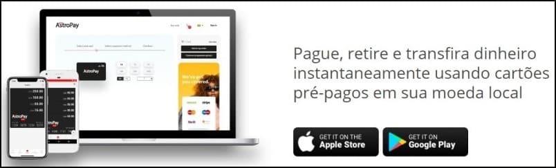 O app AstroPay é bem desenvolvido e intuitivo