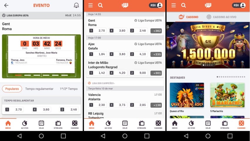 BetWarrior app é exclusivo para dispositivos com Android