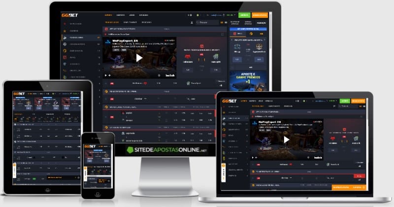 Site responsivo do GGBET funciona bem em qualquer tela ou sistema