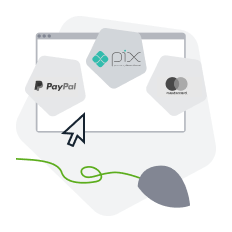 Escolher Pix como forma da pagamento