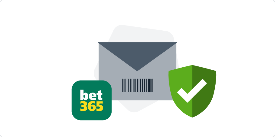 logo bet365, envelope, escudo