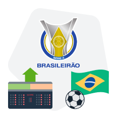 logo do Brasileirão Série A, placar eletrônico, bolo de futebol, bandeira do Brasil